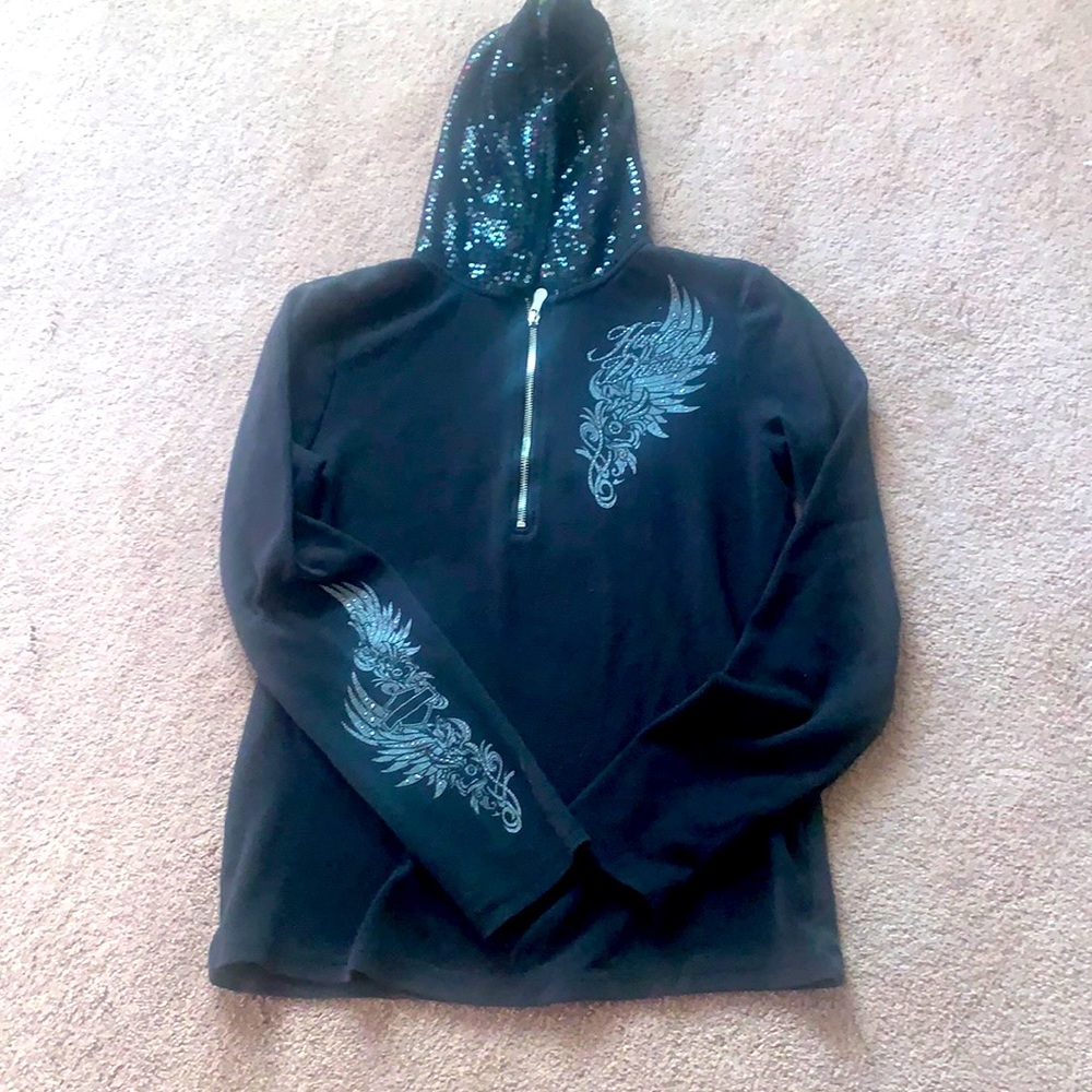 Harley Davidson 1/2 Zip top XL